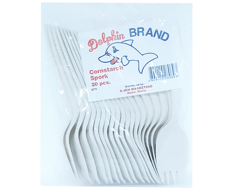 Dolphin Brand Cornstarch Spork 20 Pieces