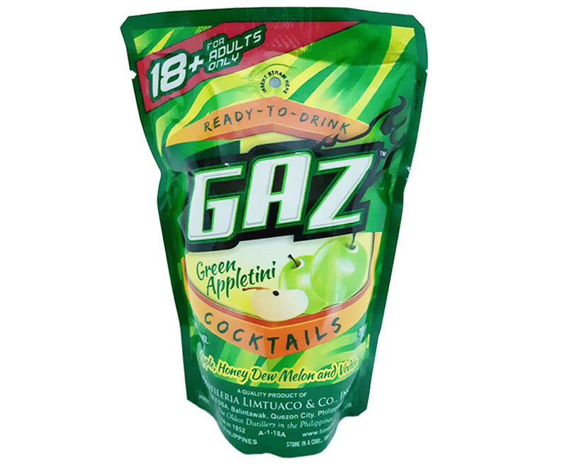 Gaz Ready-To-Drink Green Appletini Cocktails 200mL