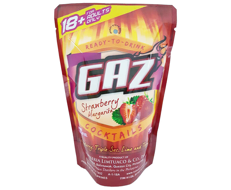 Gaz Ready-To-Drink Strawberry Margarita Cocktails 200mL