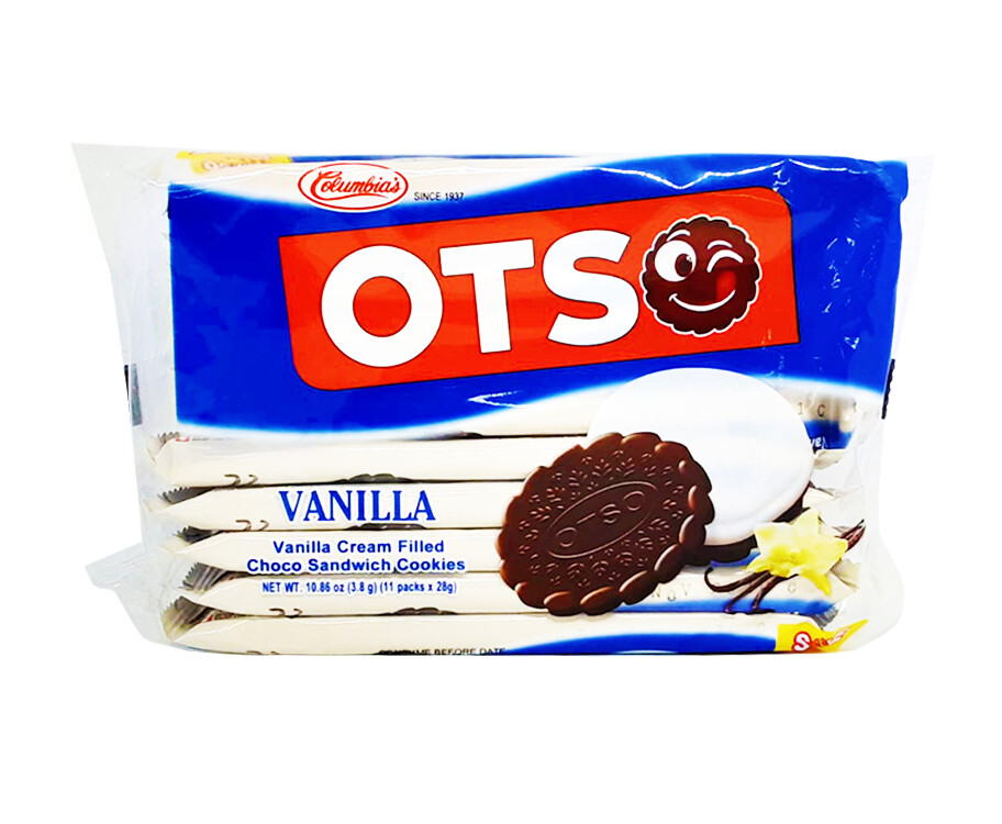 Columbia's Otso Vanilla Cream Filled Choco Sandwich Cookies (10+1 Packs x 28g)
