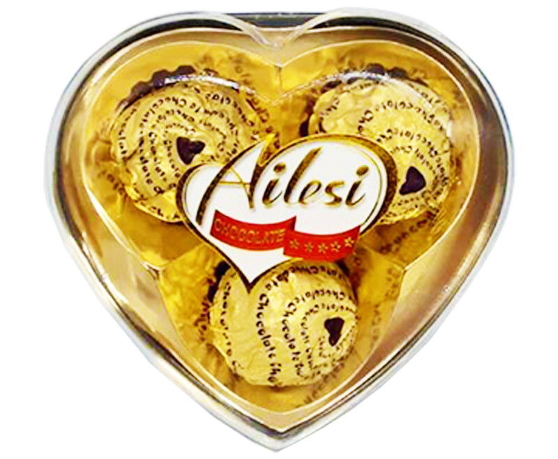 Ailesi Heart Shaped Chocolate 3 Pieces