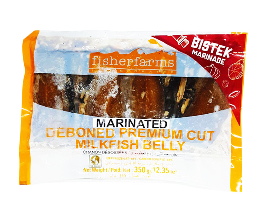 Fisherfarms Marinated Deboned Premium Cut Milkfish Belly Bistek Marinade 350g