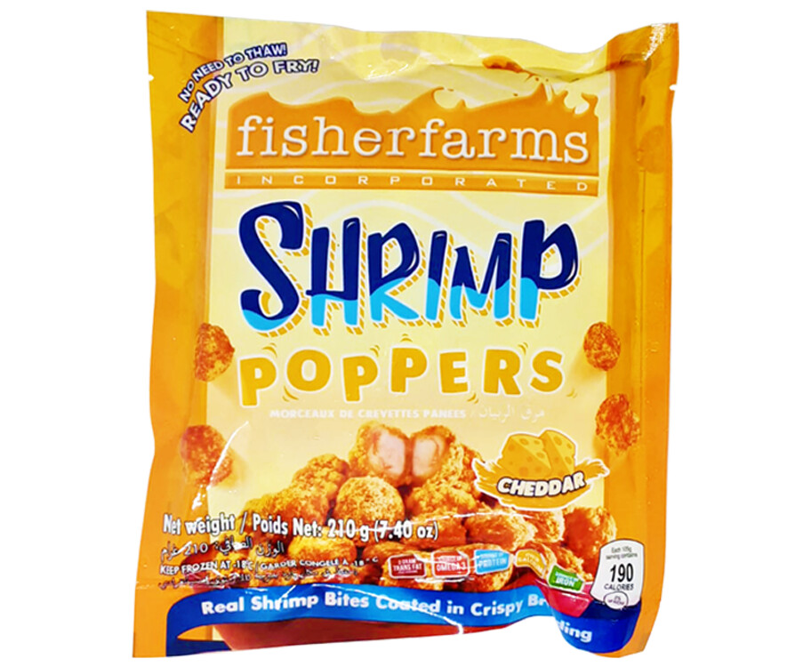 Fisherfarms Shrimp Poppers Cheddar 210g