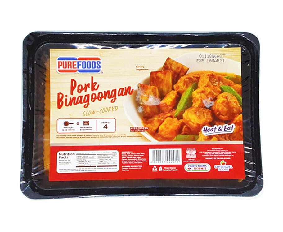 Purefoods Ready-To-Eat Pork Binagoongan Slow-Cooked 450g