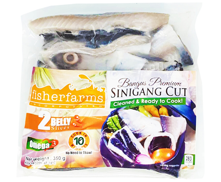 Fisherfarms 2 Belly Slices Bangus Premium Sinigang Cut 350g