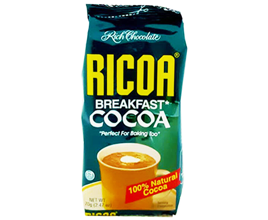 Ricoa Breakfast Cocoa Rich Chocolate 70g