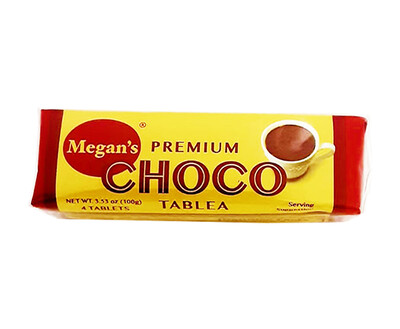 Megan's Premium Choco Tablea (4 Tablets) 100g
