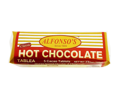 Alfonso's Classic Hot Chocolate Tablea (5 Cacao Tablets) 100g