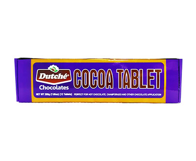 Dutché Chocolates Cocoa Tablet (12 Tablets) 200g