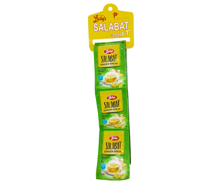 Ludy&#39;s Salabat Sachet Ginger Brew (12 Packs x 8g)
