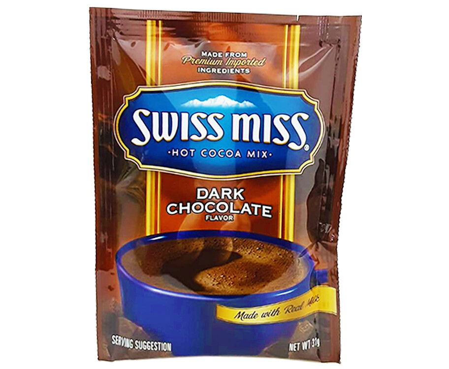 Swiss Miss Hot Cocoa Mix Dark Chocolate Flavor Made with Real Milk 31g
