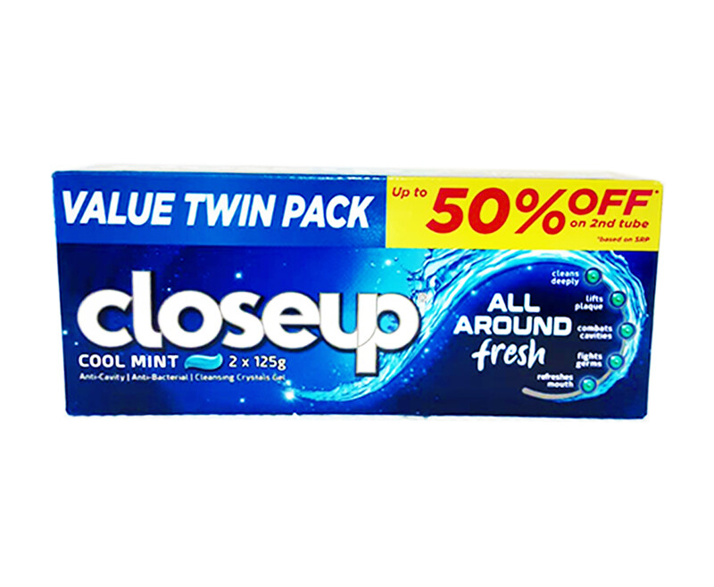 Closeup Cool Mint Value Twin Pack (2 Packs x 125g)