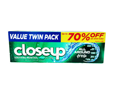 Closeup Soothing Menthol Value Twin Pack (2 Packs x 191g)