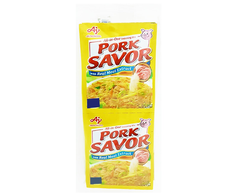 Ajinomoto All-in-One Seasoning Mix Pork Savor with Real Meat Extract (12 Packs x 8g)