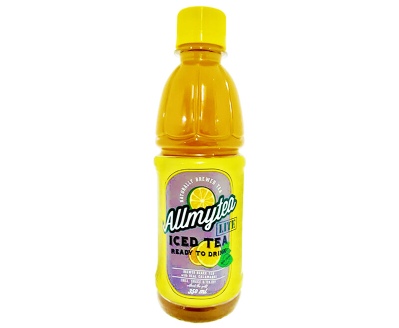 Allmytea Lite Iced Tea Ready to Drink Brewed Black Tea with Real Calamansi 350mL