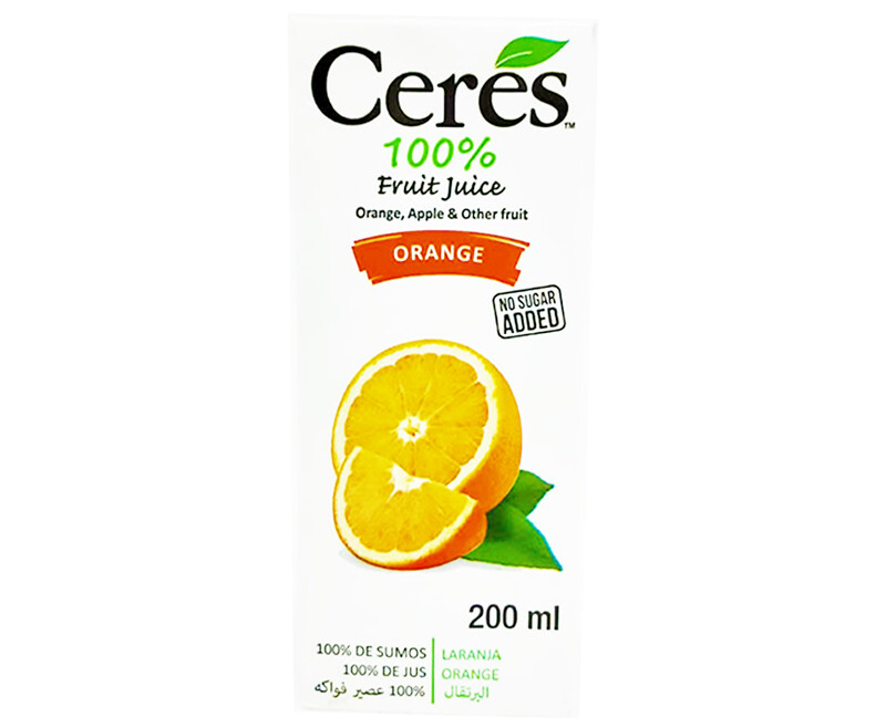 Ceres 100% Fruit Juice Orange 200mL