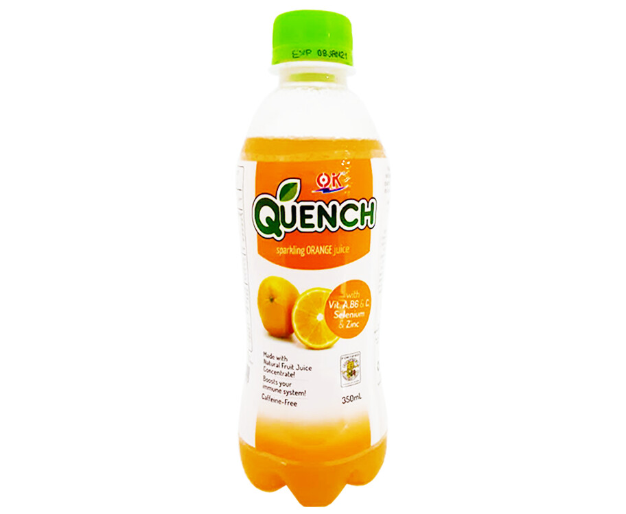 O.K. Quench Sparkling Orange Juice 350mL