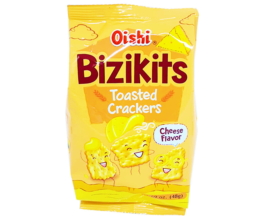 Oishi Bizikits Toasted Crackers Cheese Flavor 48g