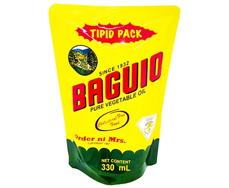 Baguio Pure Vegetable Oil Refill Tipid Pack 330mL