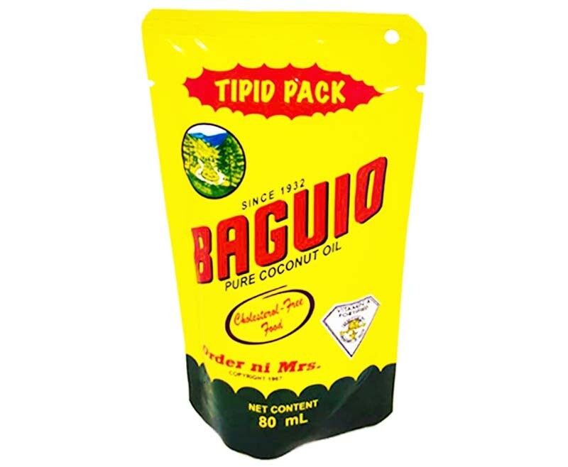Baguio Pure Coconut Oil Refill Tipid Pack 80mL