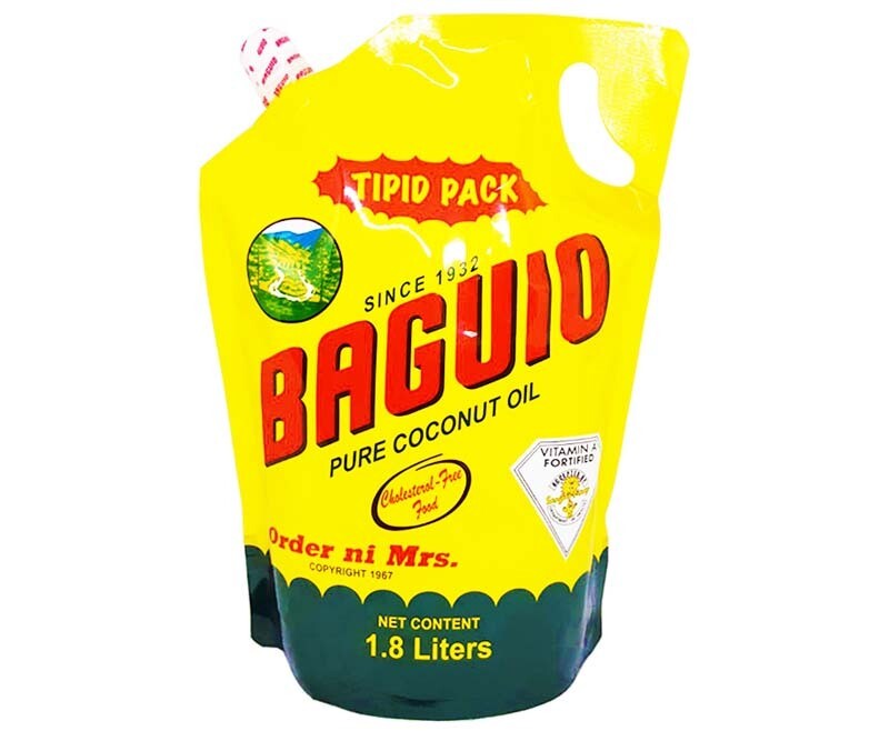 Baguio Pure Coconut Oil Refill Tipid Pack 1.8L