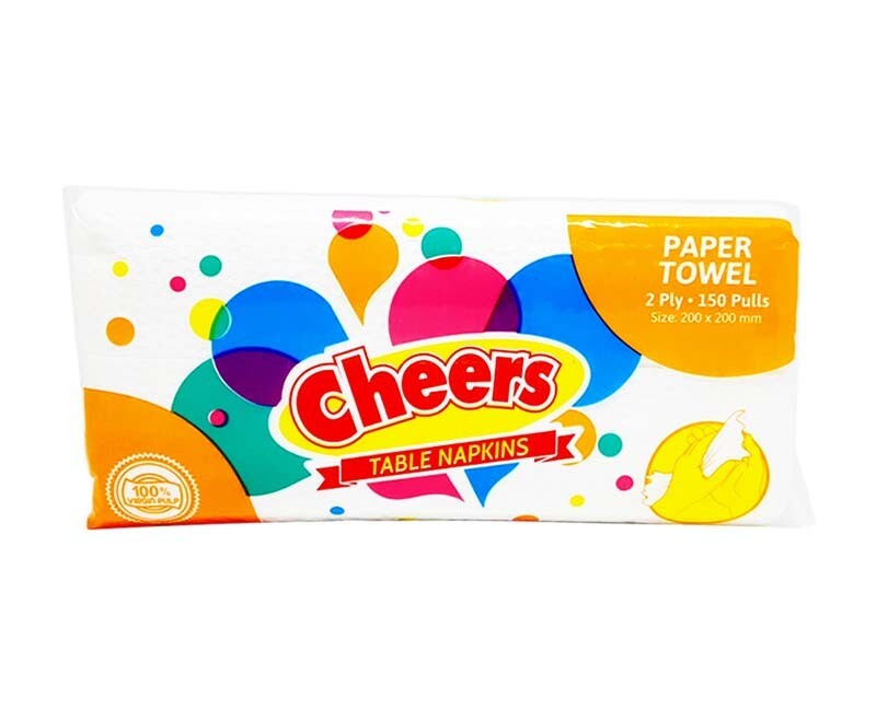 Cheers Table Napkins Paper Towel 2-Ply 150 Pulls 300 Sheets
