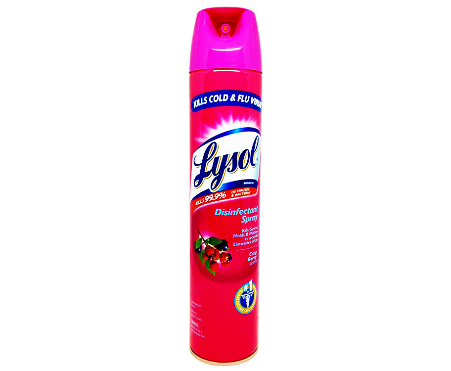 Lysol Disinfectant Spray Crisp Berry Scent 510g