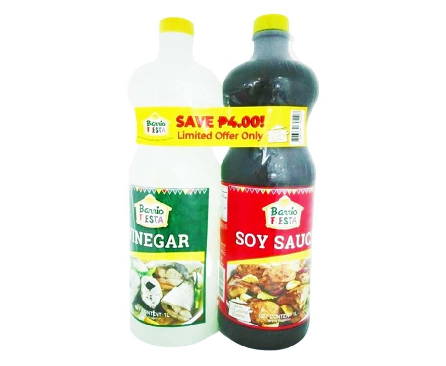 Barrio Fiesta Vinegar 1L + Barrio Fiesta Soy Sauce 1L