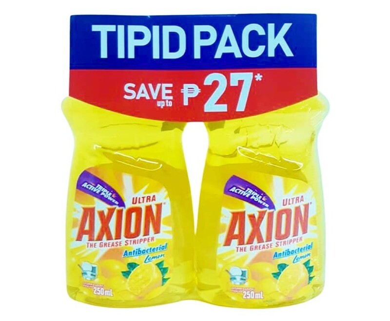 Axion Ultra The Grease Stripper Dishwashing Liquid Lemon (2 Packs x 250mL)