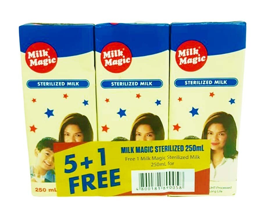 Milk Magic Sterilized Milk (5+1 Packs x 250mL)