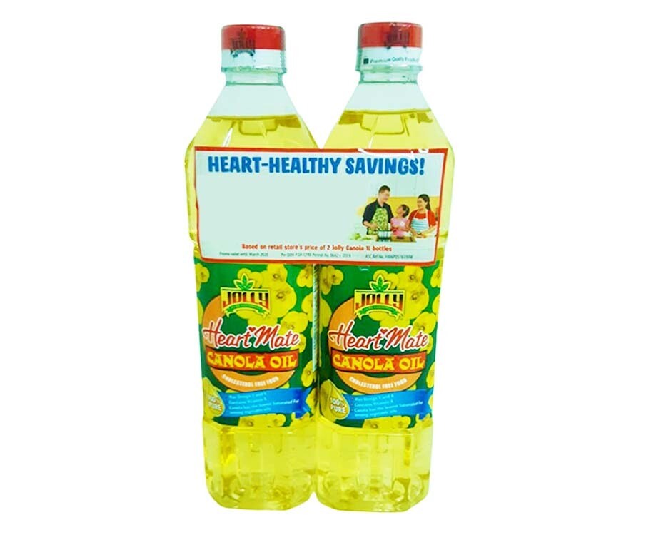 Jolly Canola Oil Heart-Healthy Savings (2 Packs x 1L)