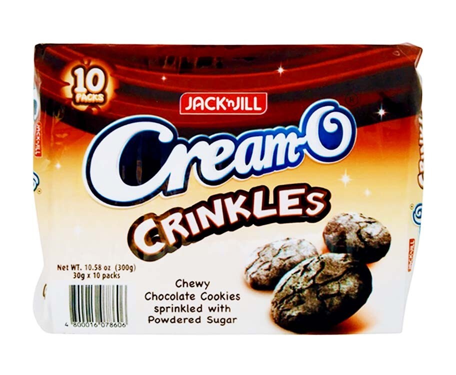 Jack'n jill Cream-o cookies crnkles 30g 10s/20 (4800016078606)