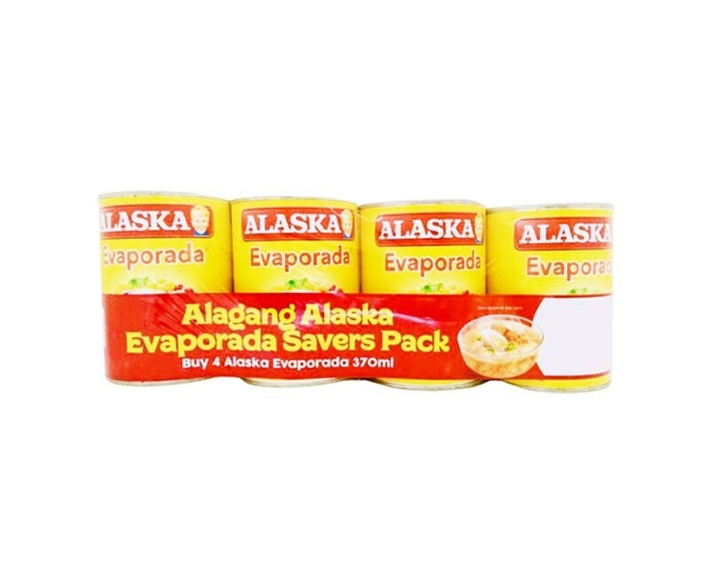 Alaska Evaporada Saver's Pack (4 Packs x 370mL)