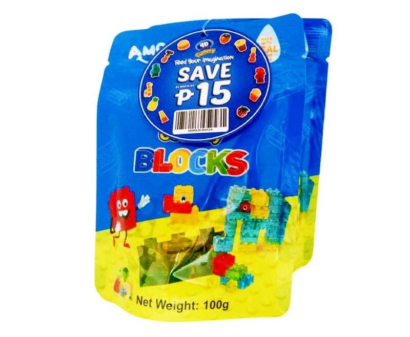 Amos 4D Gummy Blocks (2 Packs x 100g)