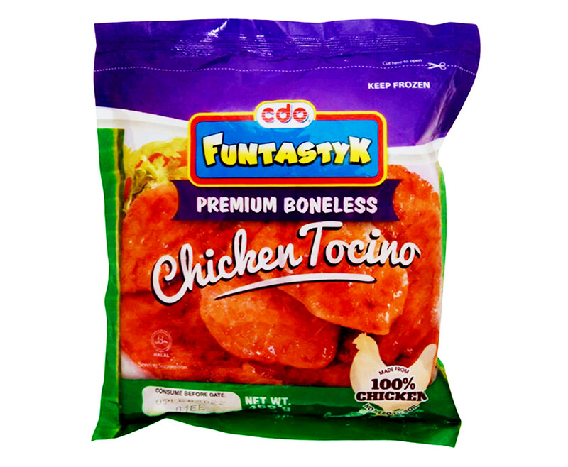 CDO Funtastyk Premium Boneless Chicken Tocino 450g