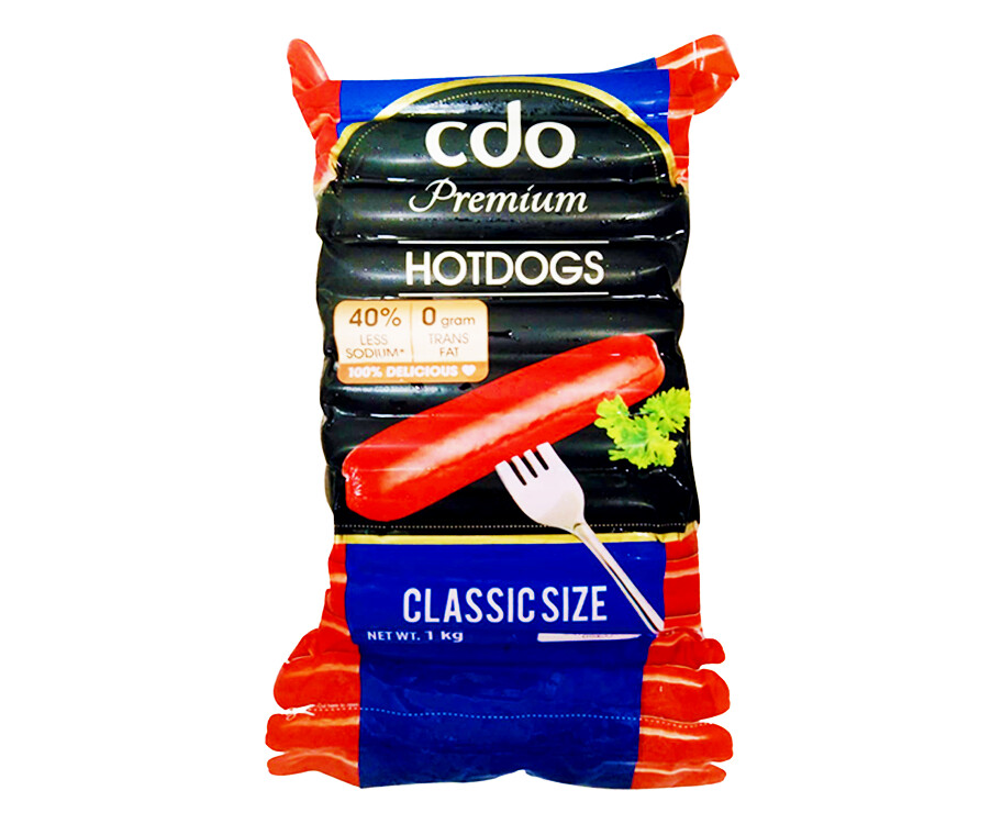 CDO Premium Hotdogs Classic Size 1kg