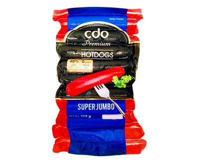 CDO Premium Hotdogs Super Jumbo 490g