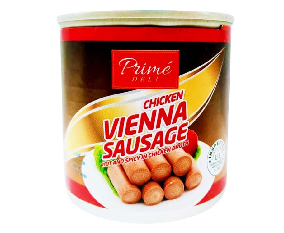Primé Deli Chicken Vienna Sausage Hot &amp; Spicy 142g