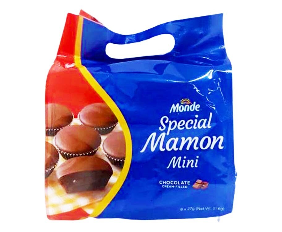 Monde Special Mamon Mini Chocolate Cream-Filled (8 Packs x 27g)