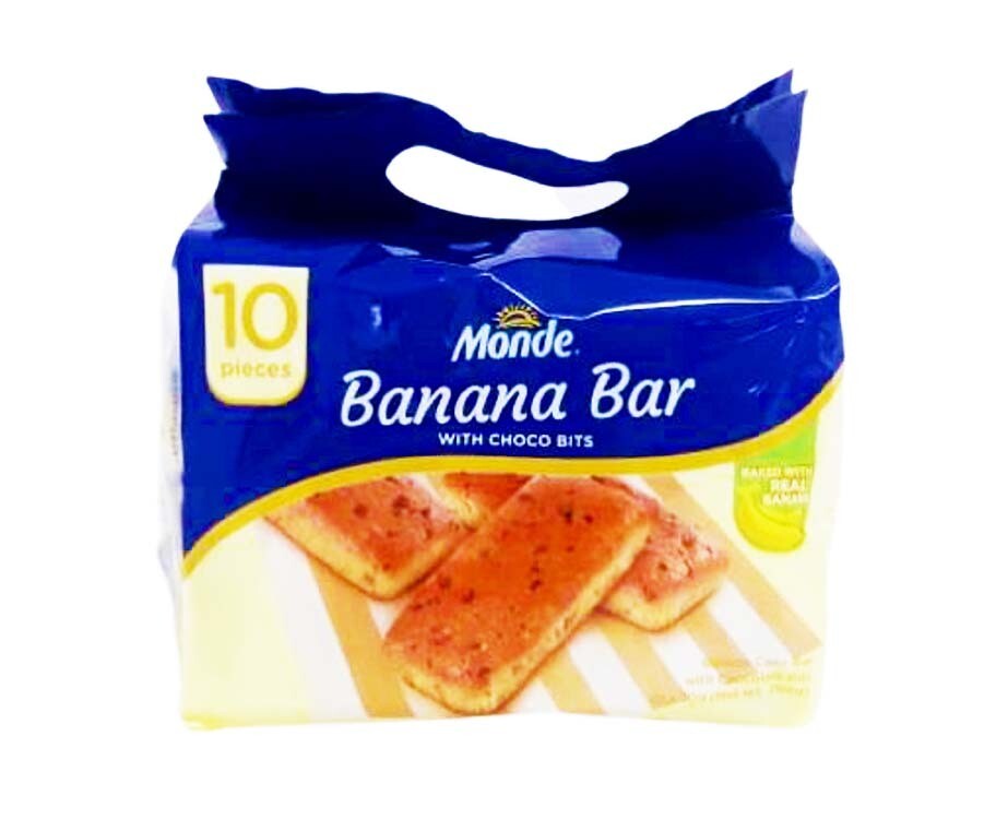 Monde Banana Bar with Choco Bits (10 Packs x 20g)