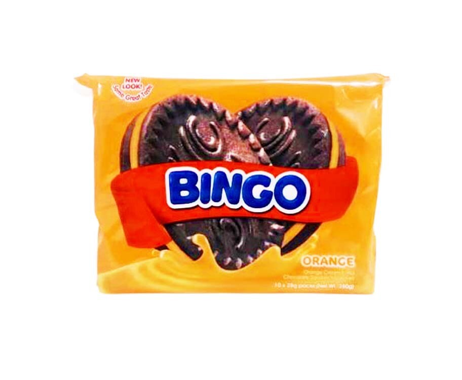 Monde Bingo Orange Chocolate Sandwich Cookies (10 Packs x 28g)