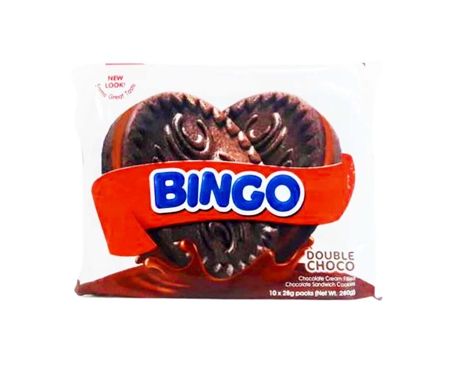 Monde Bingo Double Choco Sandwich Cookies (10 Packs x 28g)