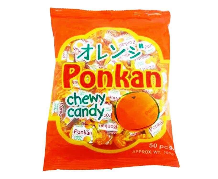 Miramar Ponkan Chewy Candy 50 Pieces 195g
