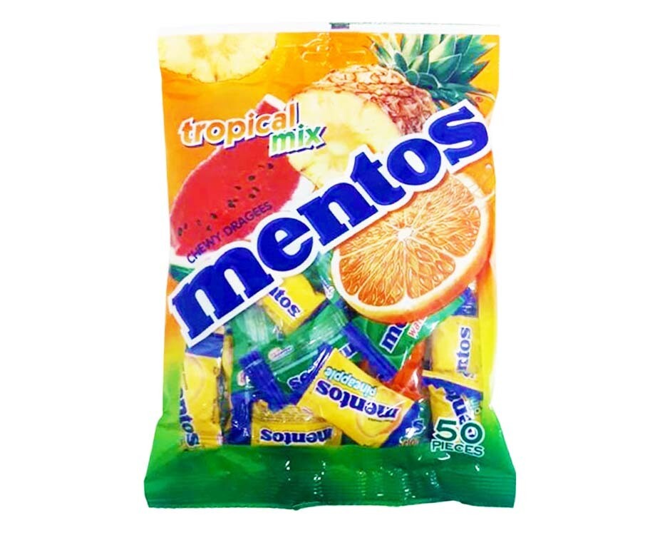 Mentos Tropical Mix 50 Pieces 135g