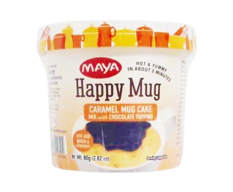 Maya Happy Mug Caramel Mug Cake Mix with Chocolate Topping 80g