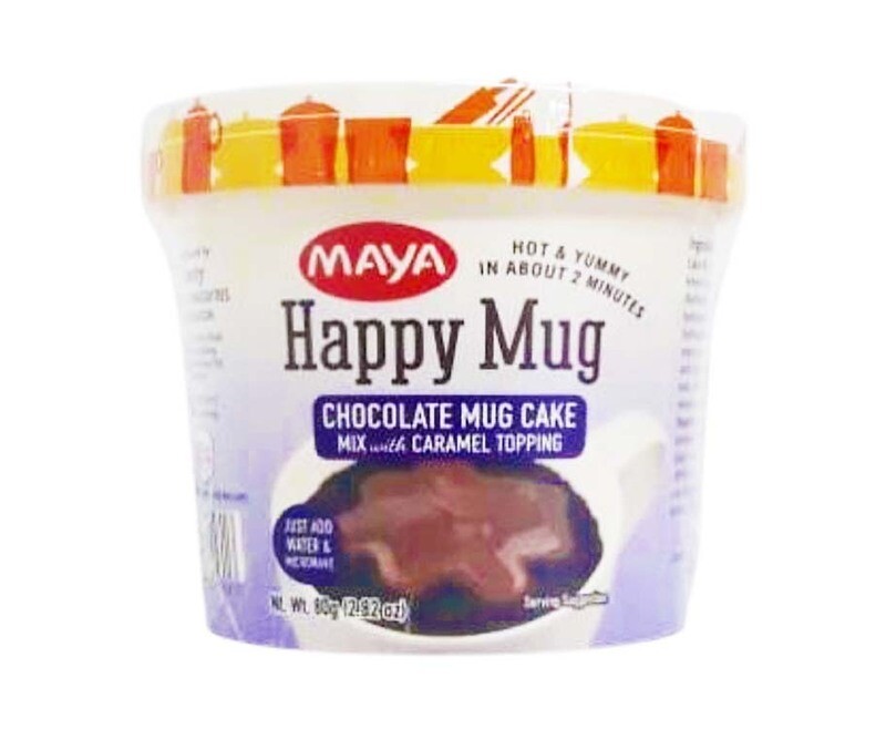 Maya Happy Mug Chocolate Mug Cake Mix with Caramel Topping 80g
