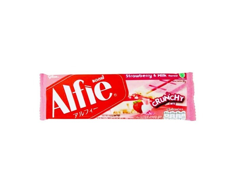 Alfie Strawberry &amp; Milk Flavor with Crunchy Bits 31g