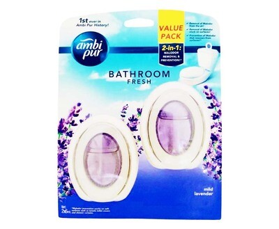Ambi Pur Bathroom Fresh Mild Lavender Value Pack (2 Packs x 6mL)