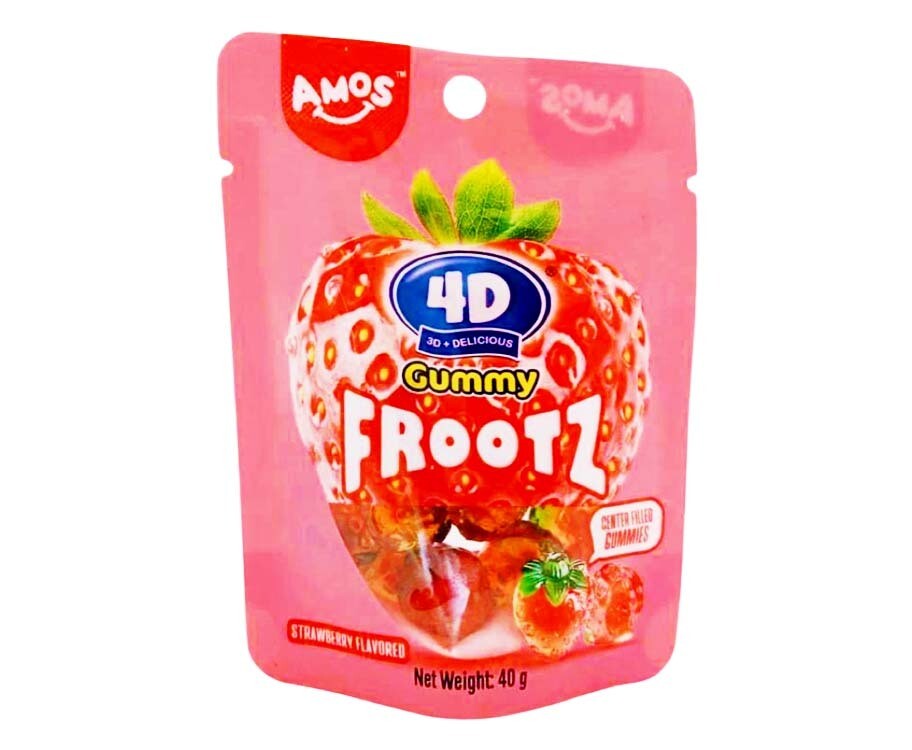 Amos 4D Gummy Frootz Strawberry Flavored 40g