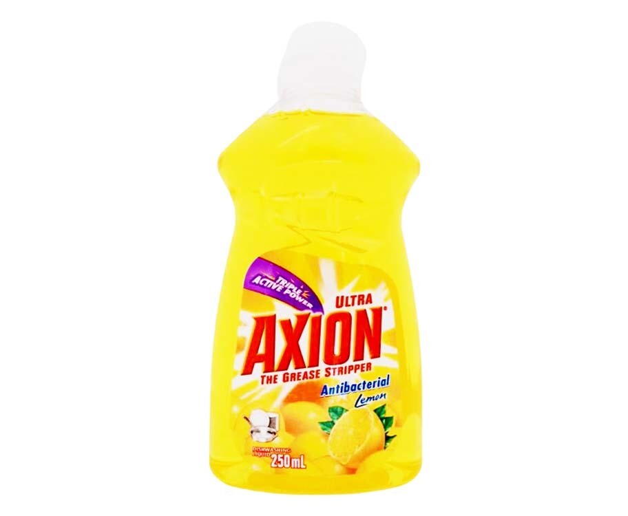 Axion Ultra Antibacterial Lemon Dishwashing Liquid 250mL